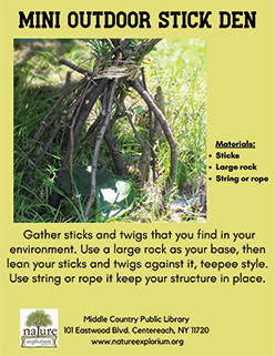 Mini Outdoor Stick Den